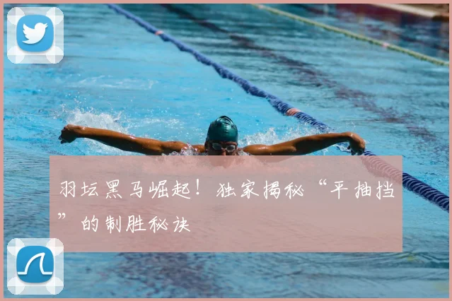 羽坛黑马崛起！独家揭秘“平抽挡”的制胜秘诀